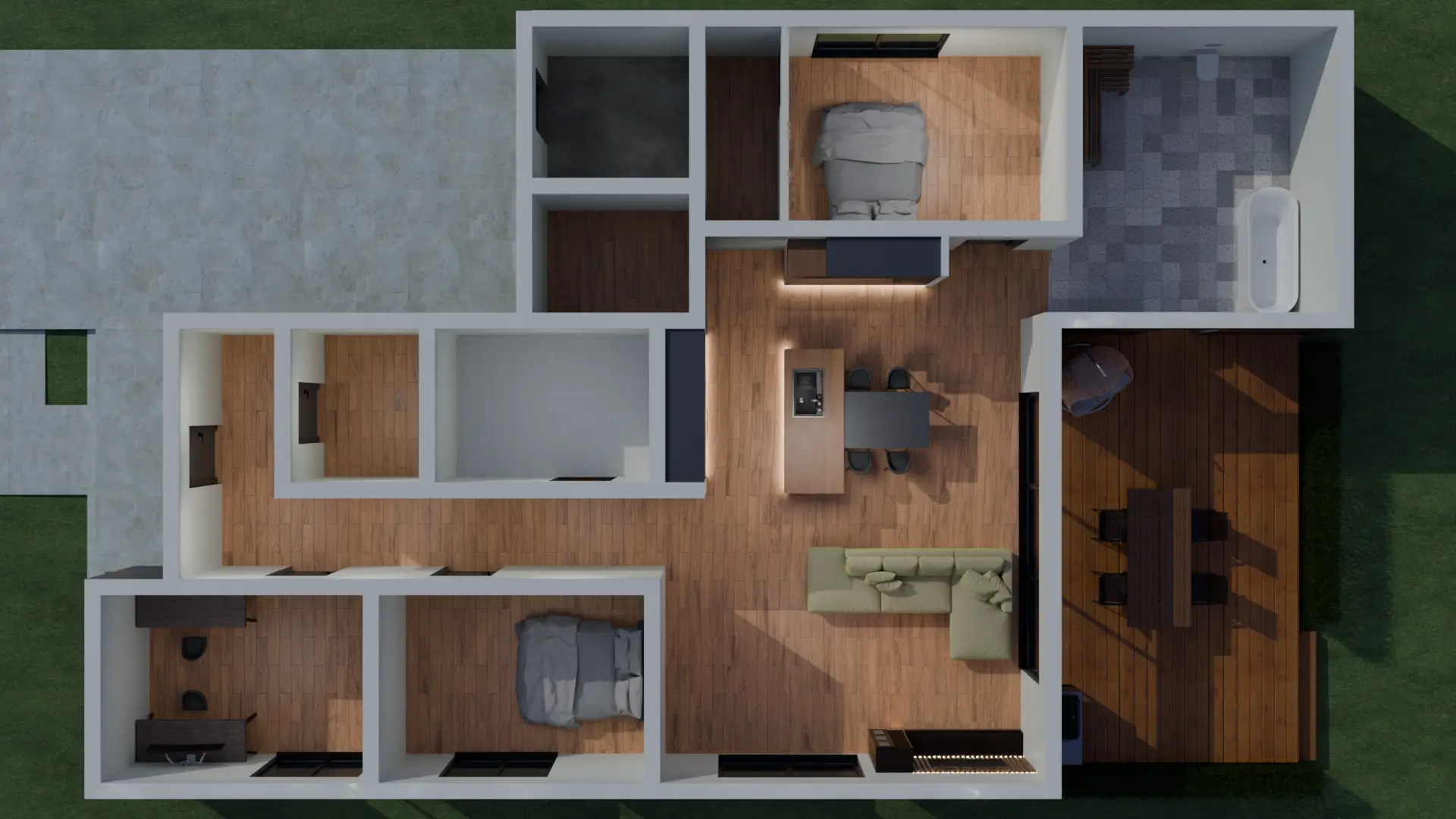 3D visualiseering elamu plaanilahendusest
